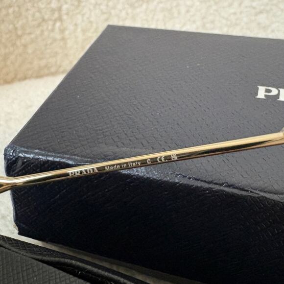 Prada Sunglasses Men's Gold Aviator - Picture 5 of 6